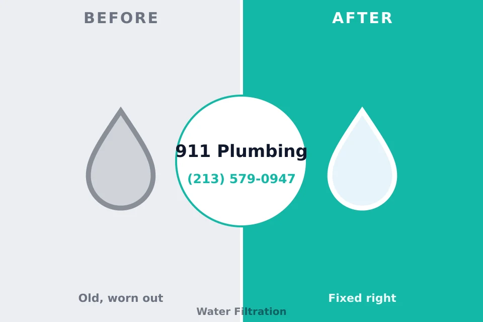 Before and after: plumbing company Concord, VA